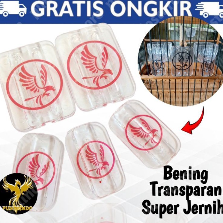 Super Deals  Stoper Bening Akrilik Variasi Sangkar Burung Kotak Kosan Kacer Kenari Cucak
