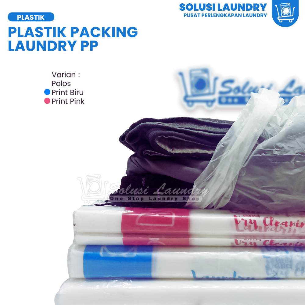 Plastik Packing Pakaian Laundry PP Print 35 x 55