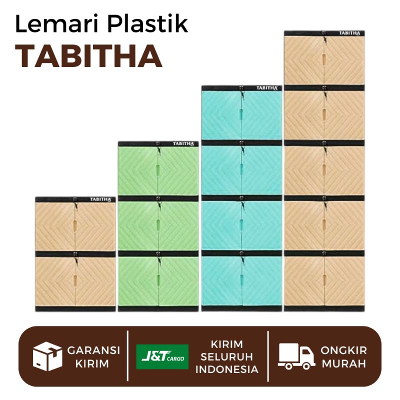 Lemari Plastik Tabitha 5 Susun / Lemari Plastik 4 Susun / Lemari Plastik 3 Susun / Lemari Pakaian Pl