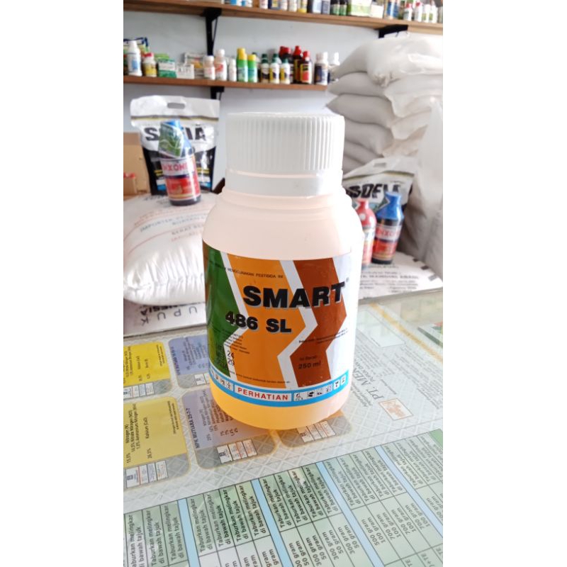 Herbisida SMART 486 SL racun rumput sistemik sampai ke akar kemasan 250 ml
