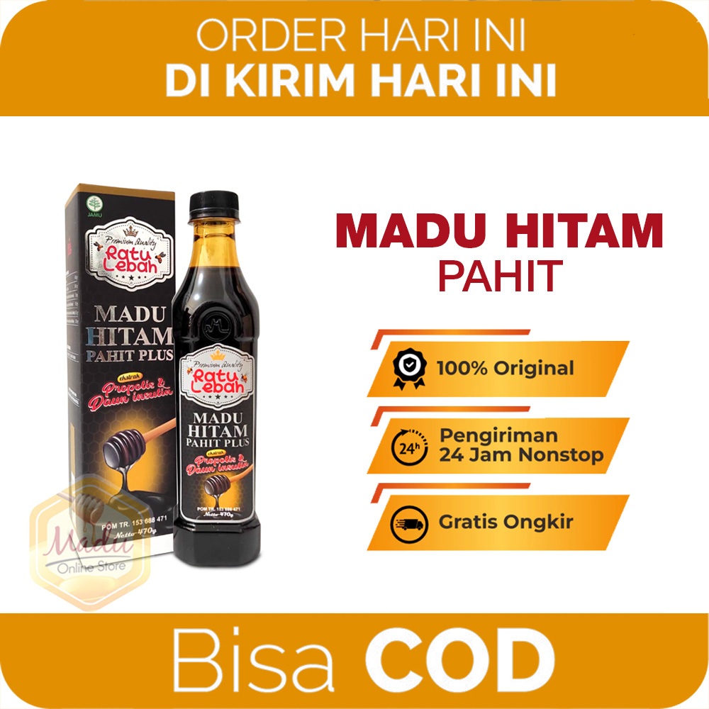 OBAT LIVER AMPUH Madu Hitam Pahit Plus Daun Sambiloto Ratu Lebah Produk Herbal Alami ORIGINAL BPOM