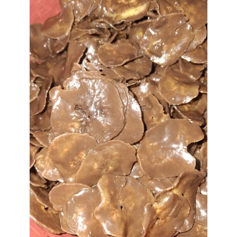 

Kripik pisang lumer varian coklat