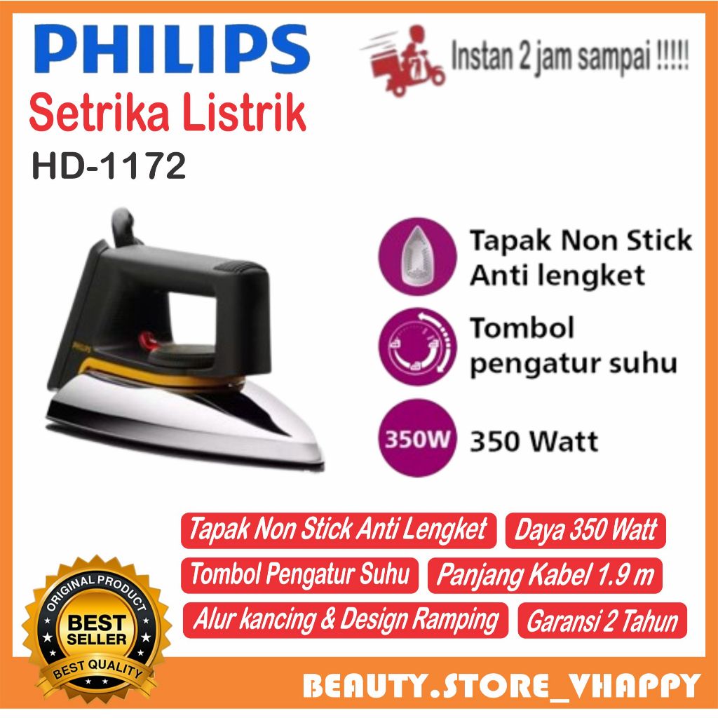 Setrika Philips Hd 1172 Classic Original