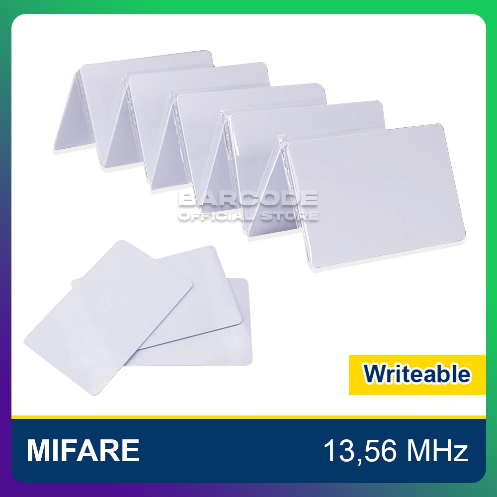 

Kartu RFID Mifare 13.56MHz Writable PVC ID Card Rewritable 13,56MHz