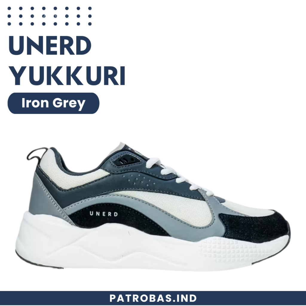 UNERD Yukkuri Iron Grey Sepatu Sneakers Casual Pria Wanita Original