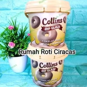 

COLLINS DIP GLAZE COKELAT TIRAMISU PASTA 1KG TOPPING CELUPAN DONAT