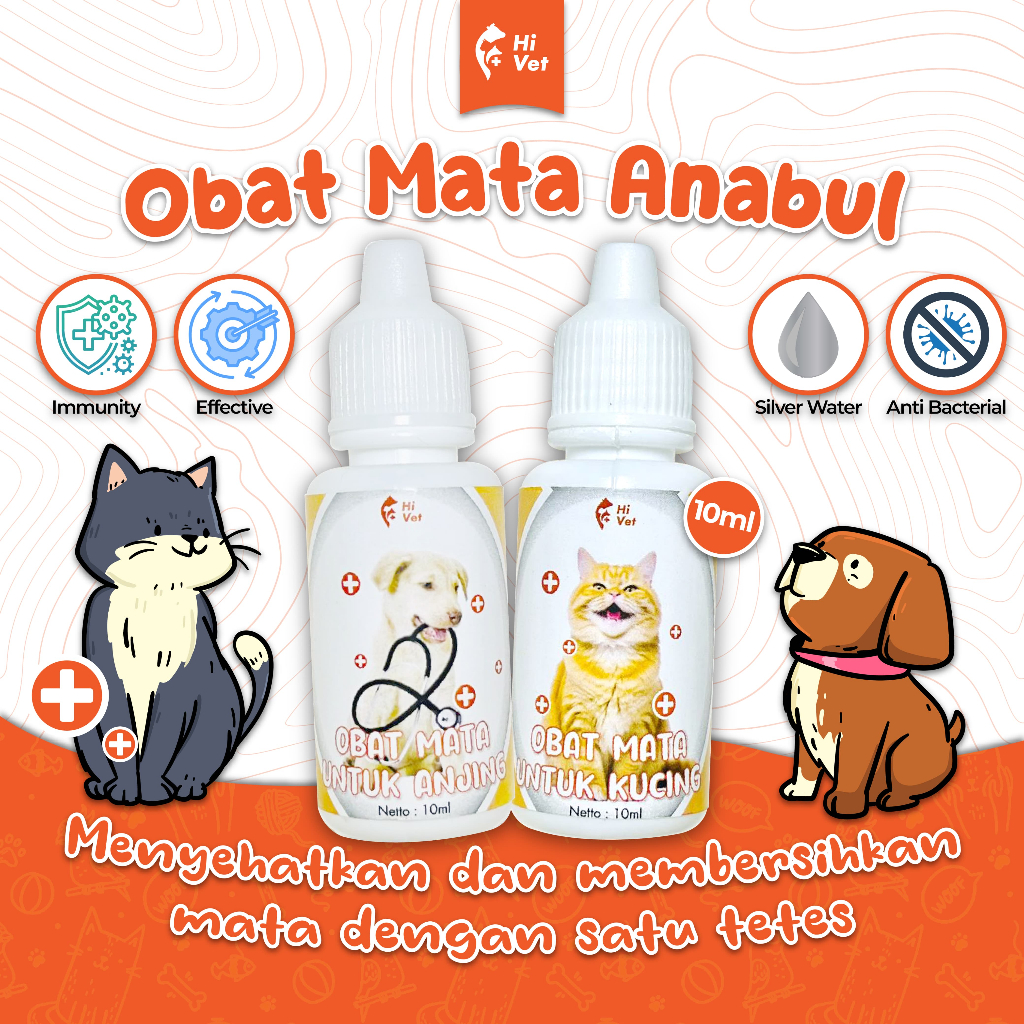 Hi Vet Tetes Mata Anjing - Obat Tetes Mata Anjing - Tetes Mata Anjing Belekan