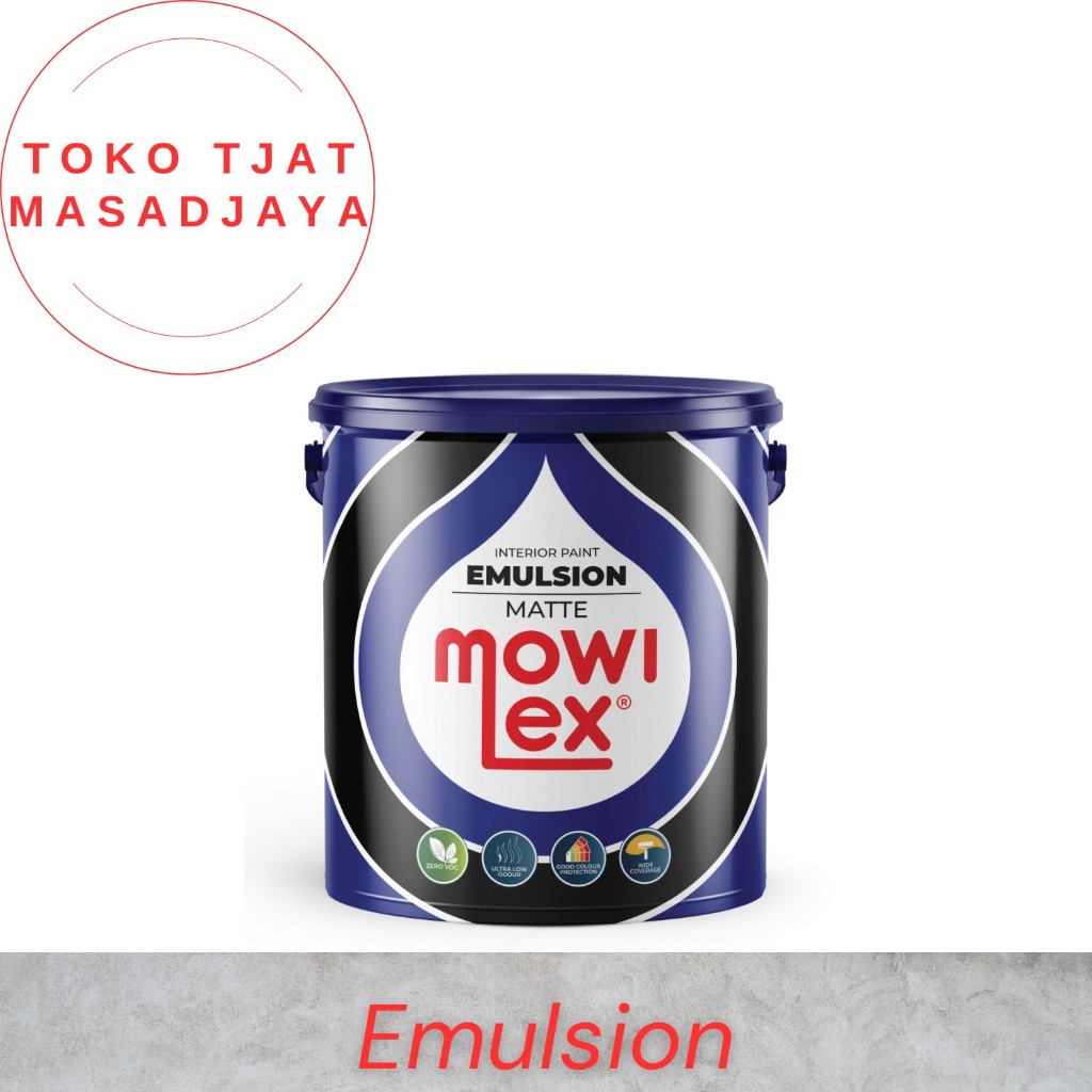 Mowilex Emulsion Cat Tembok Interior Nuansa Abu-Abu [2,5 L]