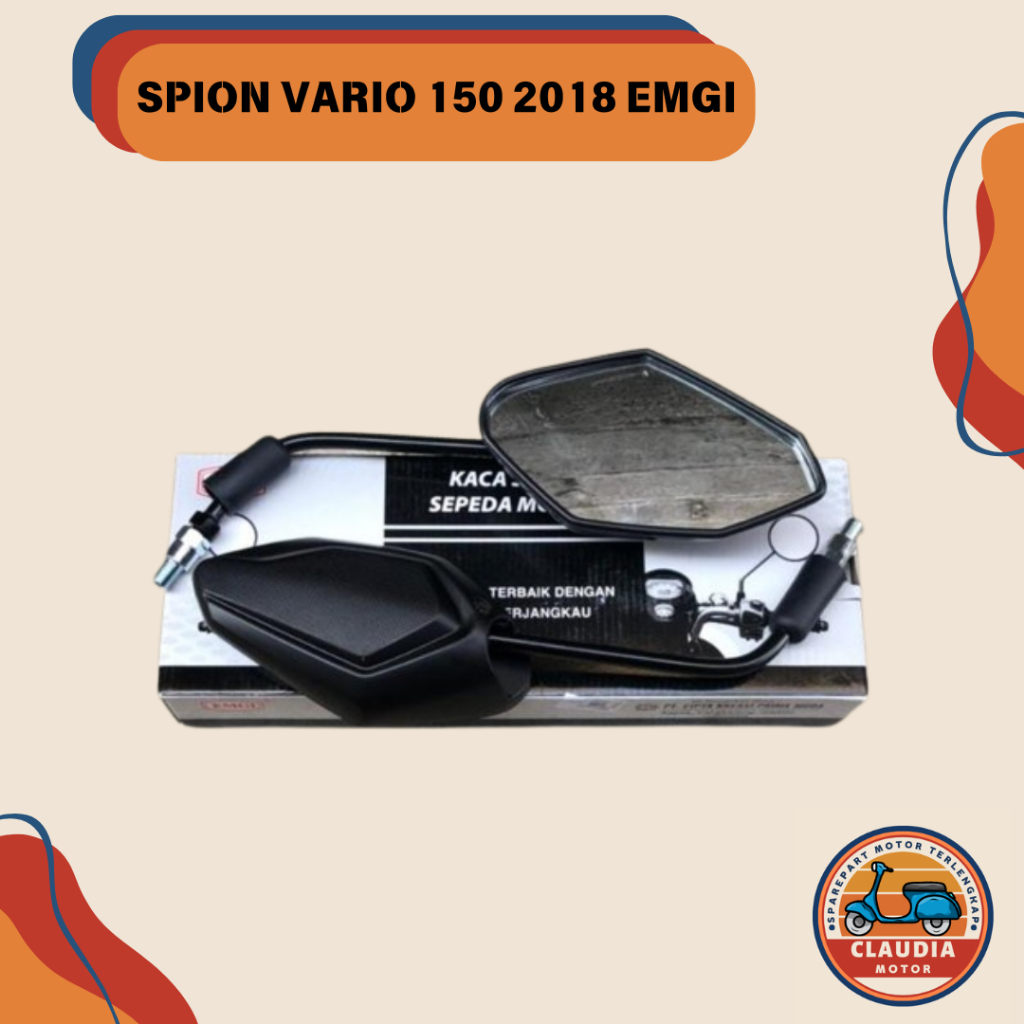 EMGI - Spion Vario 150 2018/Vario 150 FI//Kaca Spion Standart Honda Vario 150 2018/Vario 150 FI Emgi