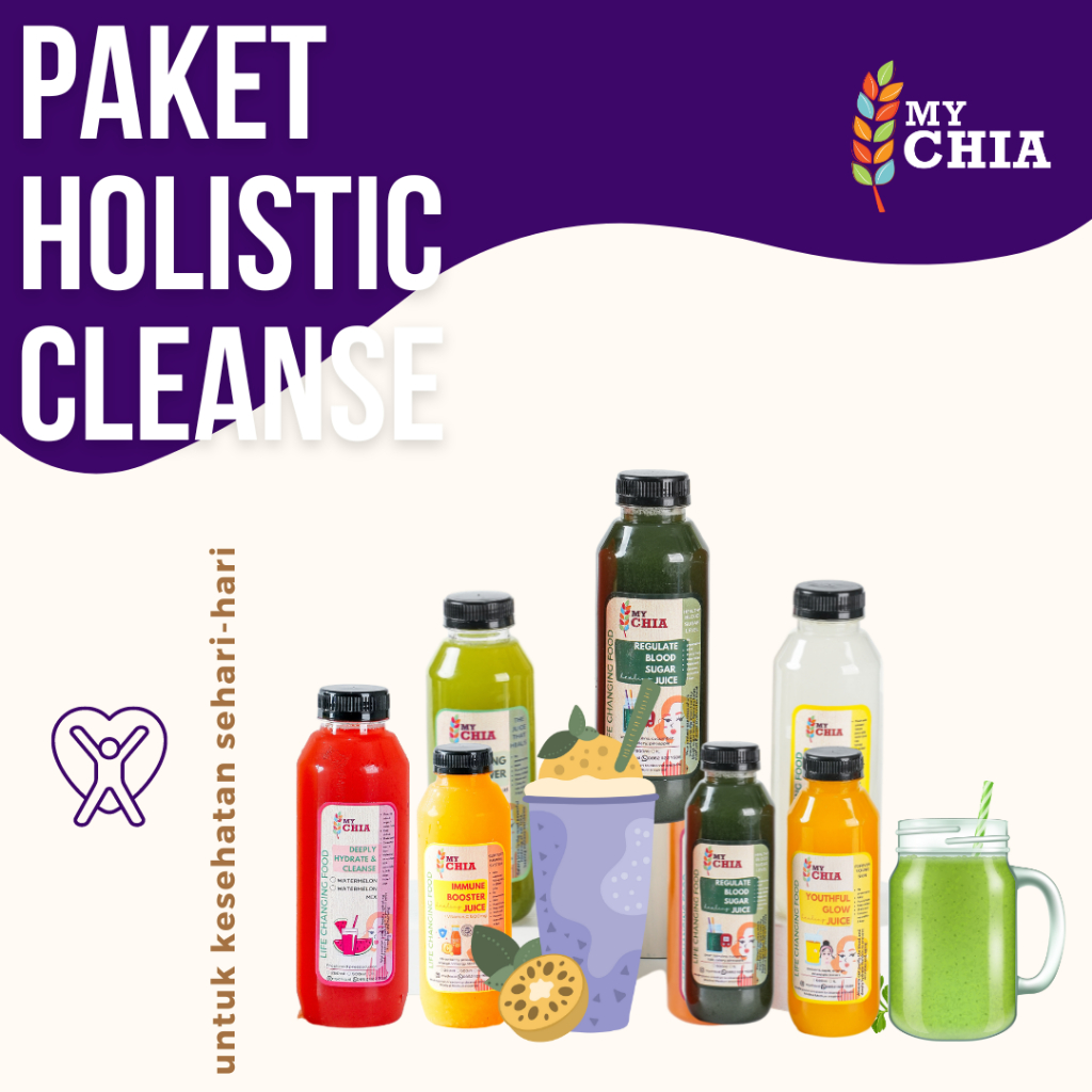 

Paket Holistic Cleanse Detox untuk Kesehatan Sehari-hari Juice Jus Cleanse to Heal