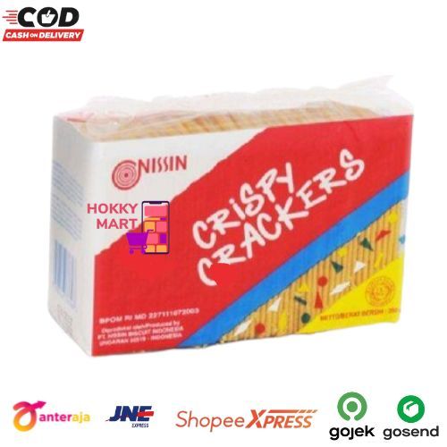 

[ HOKKY ] Nissin Crispy Crackers 250gr Biskuit Krakers Snack Cemilan Halal