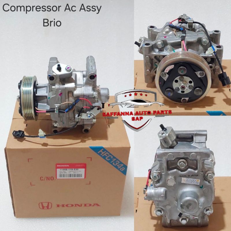 COMPRESSOR KOMPRESOR AC HONDA BRIO MOBILIO BRV HRV 1.5 ORI BERGARANSI