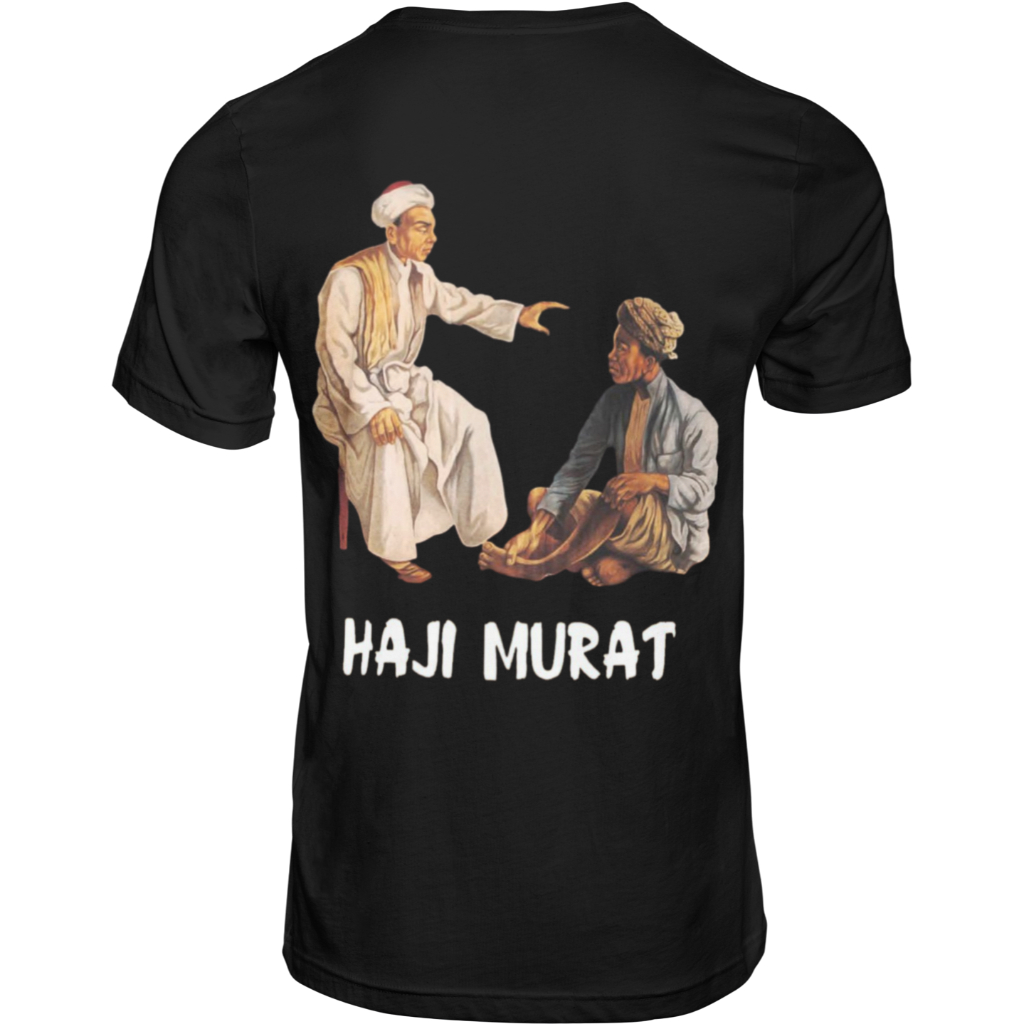 Kaos Buku Leo Tolstoy Haji Murat Murad - Kaos Pria Wanita Distro Premium Katun Combed 24s