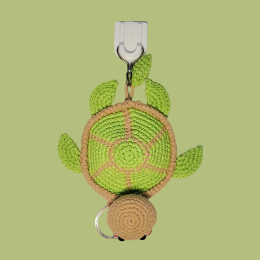 Boneka Rajut Amigurumi Kura-kura | Key case | Cover Kunci Kura-kura