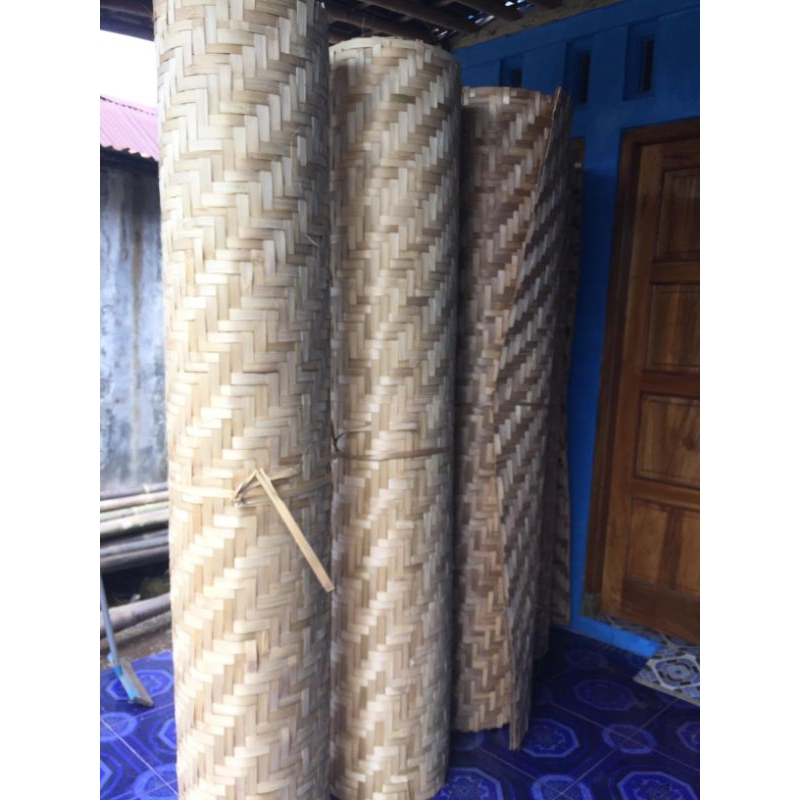 anyaman bambu+gedeg polos super/bilik bambu/gedeg/tabag ukuran 2x3 meter