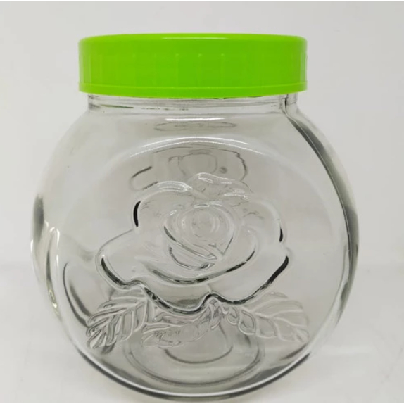 (KHUSUS INSTANT/SAMEDAY) Toples Kaca Jualan Es Cendol - Toples Es Campur - Toples Kaca Miring - Topl