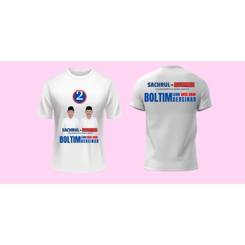 Kaos partai murah cetak baju pilkada custom 2024 kaos kampanye bahan Hyget