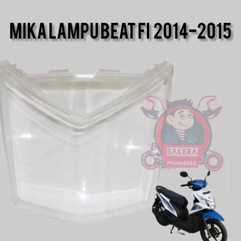 mika lampu beat fi/mika kaca depan beat fi 2012,2013,2014,2015