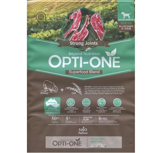 Opti-One Organic Dog Lamb & Sweet Potato 1,2kg Dog Food
