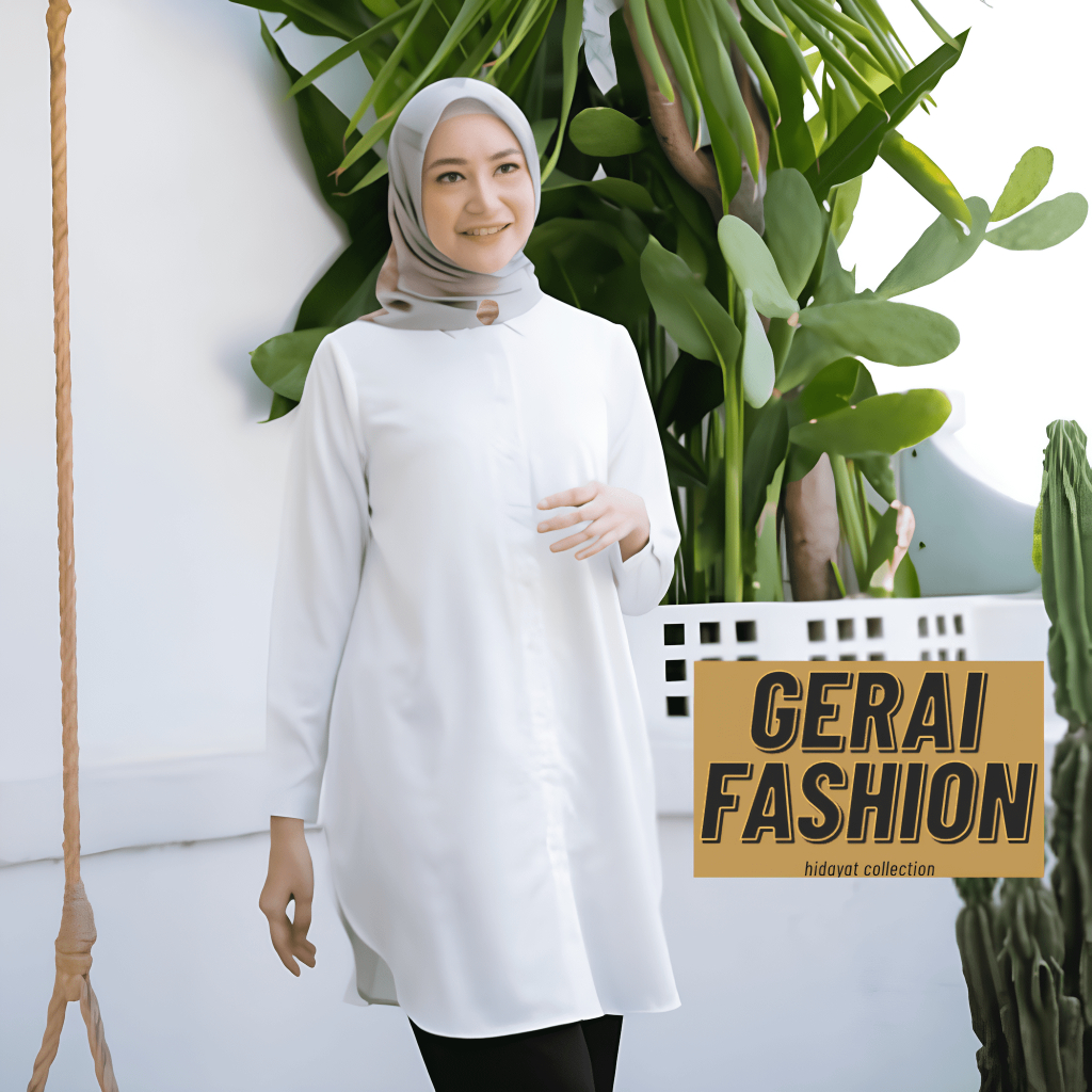 Tunik Crinkle Airflow/Tunik Kringkel Oversize /Atasan Wanita Kekinian (FREE BROS) PB87 LD110