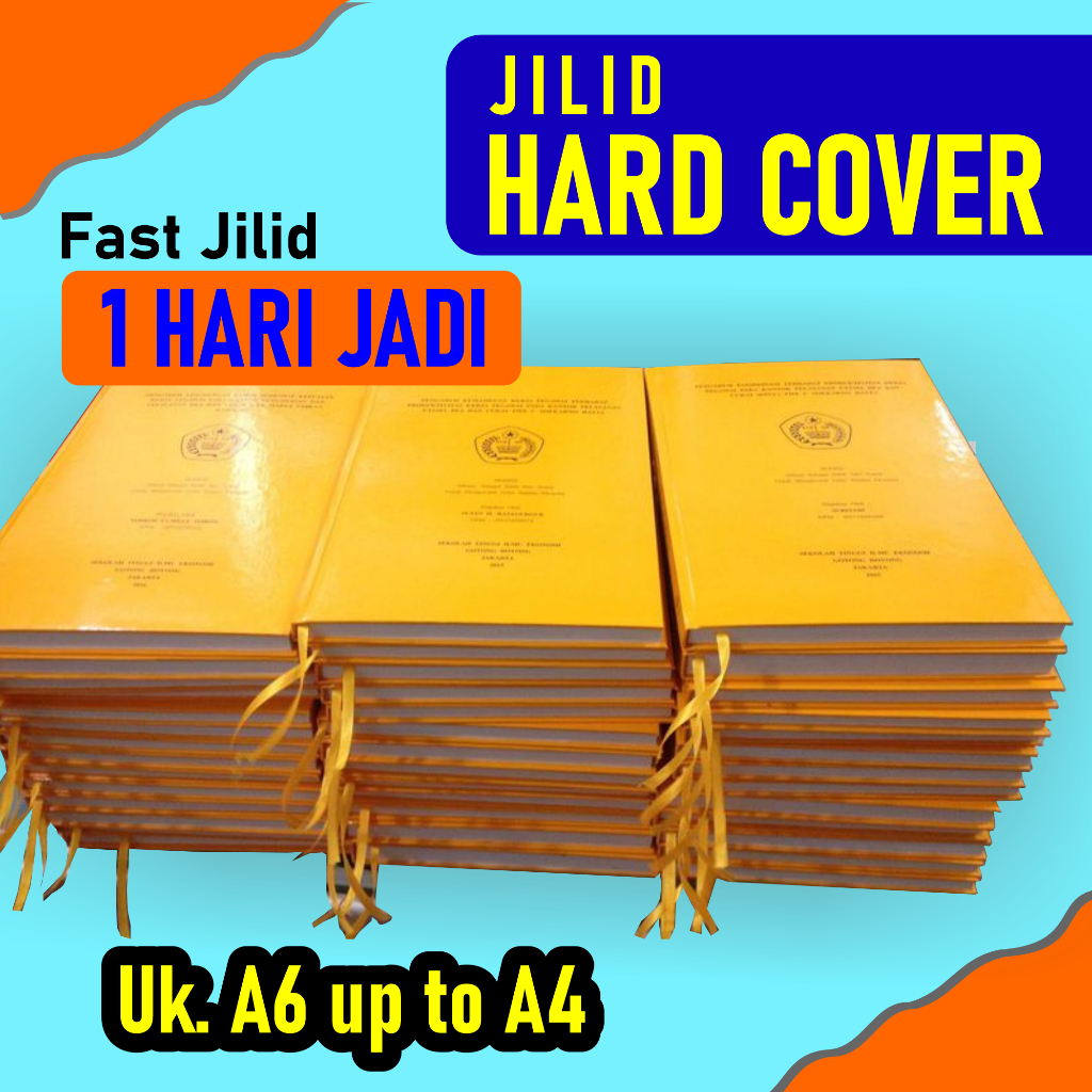 

FAST JILID HARDCOVER - HARD COVER A6 up to A4 Termurah & Cepat
