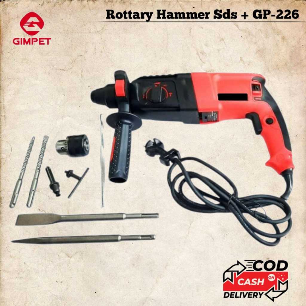 GIMPET Hammer Drill Bor Rotary Mesin Bobok Beton Jack Hammer Drill Mesin Bor Beton Bor Drill Beton M