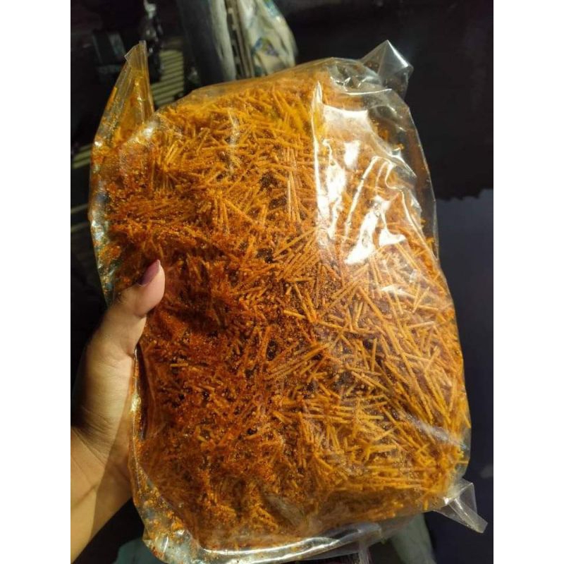 

MAKANAN RINGAN//CEMILAN PEDAS//REMUKAN MIE LIDI KEMASAN 1/2KG