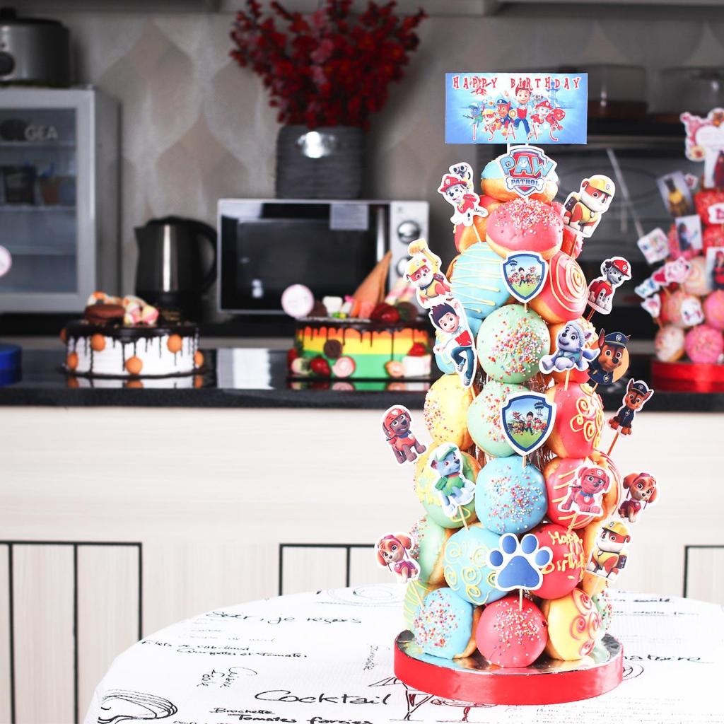 

Donat Ulang Tahun/Donat Tower/Donat Tower Tema Paw Patrol/Kue Birthday Jakarta