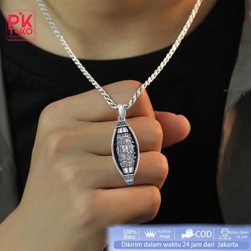 Kalung Liontin Mantra Gantulan Kalung Rantai Kalung Liontin Kalung Hindu Gantungan Kalung Pria Keren