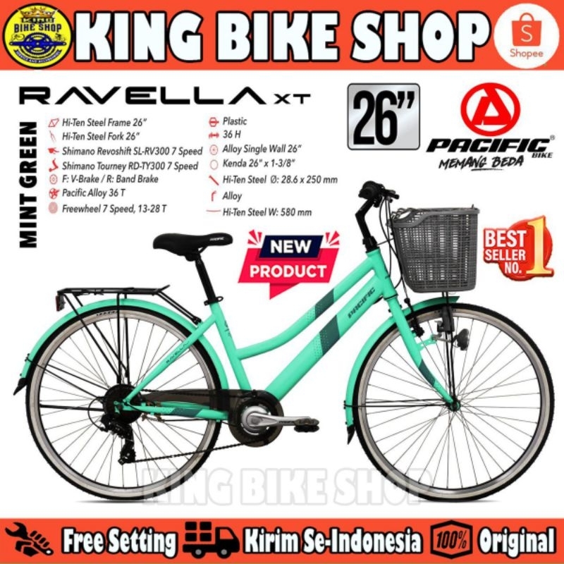 Sepeda Mini CITY BIKE PACIFIC RAVELLA XT ukuran 26 x 1 3/8
