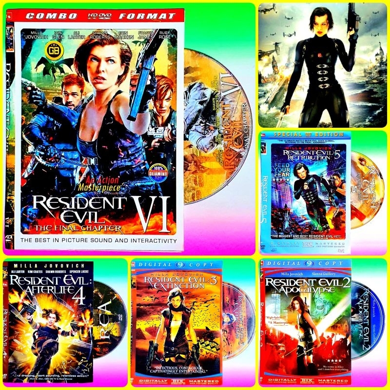 KASET DVD RESIDENT EVIL LENGKAP FULL BOX