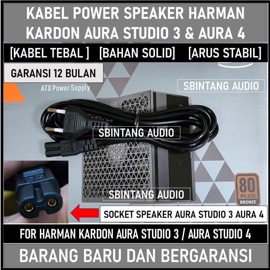 Kabel power speaker harman kardon aura studio 3