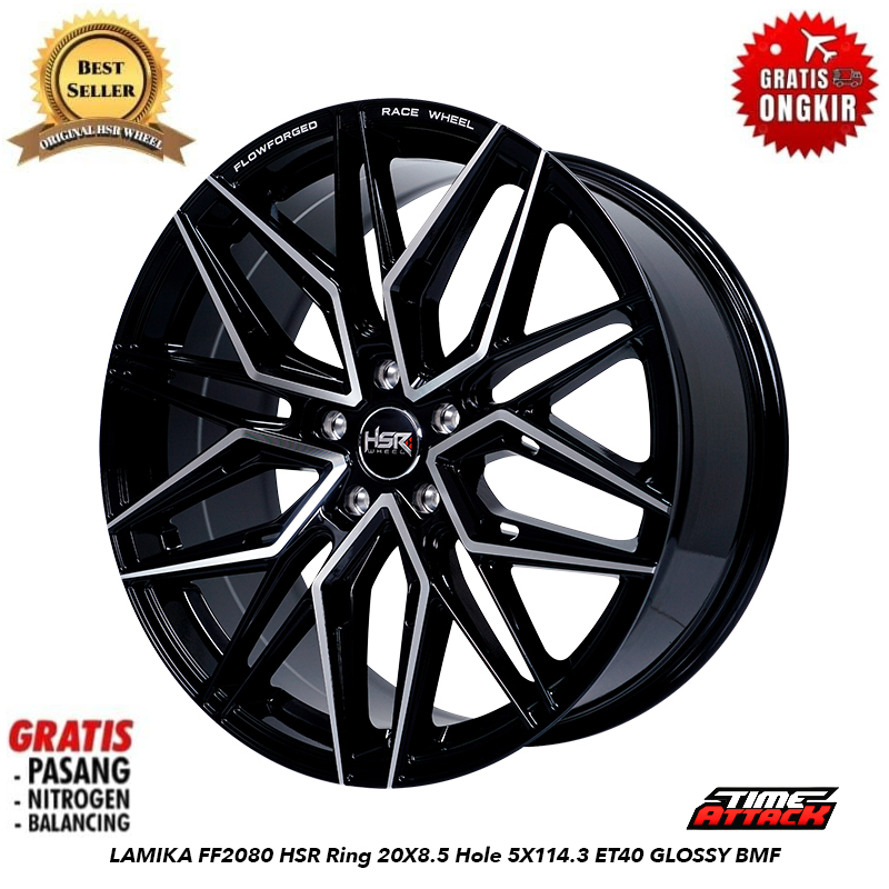 Velg Mobil Alphard R20 HSR WHEEL Tipe Lamika Ring 20 - TIME ATTACK BOGOR