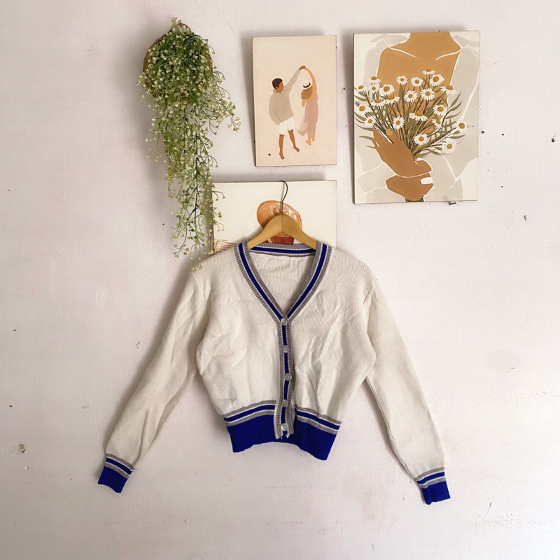 CARDIGAN CROP VNECK