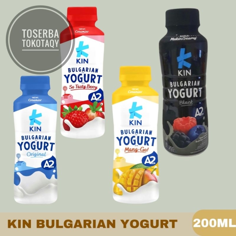 

KIN BULGARIAN YOGURT ORIGINAL 200ML / KIN BLACK / KIN SO TASTY BERRY / KIN MANG GO / KIN ORIGINAL