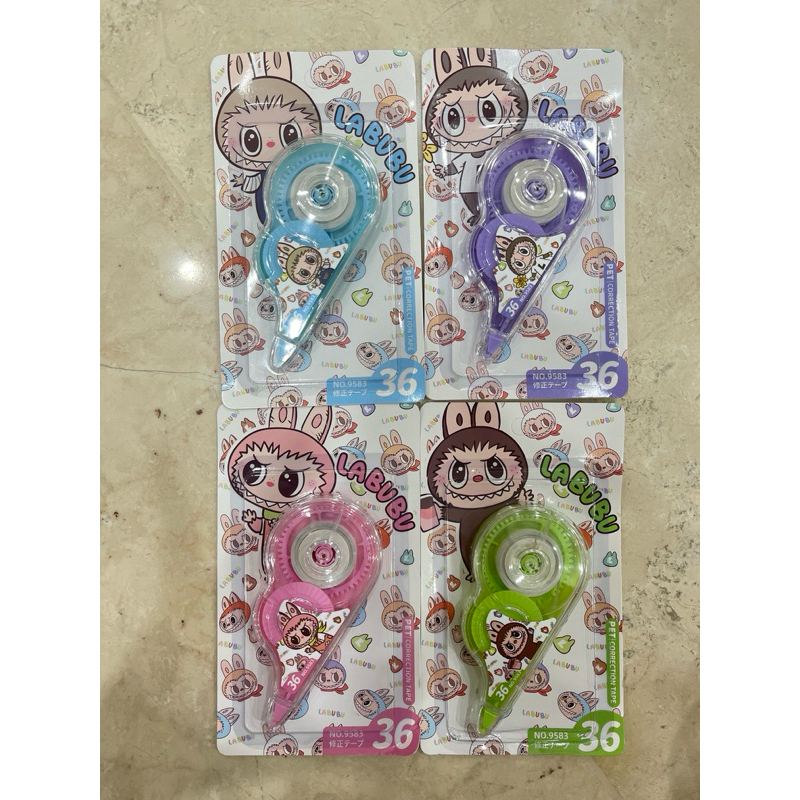 

KUMA STORE Tip Ex Roll KarakterLabubu /Tipe Ex Correction Tape Roll Karakter Labubu Astronot dino bunny Lucu/Tip x Roll Kertas