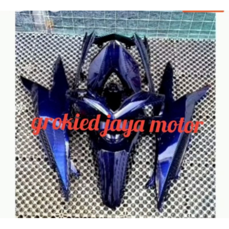 cover body halus honda beat deluxe 2020 2023 warna moonligth blue