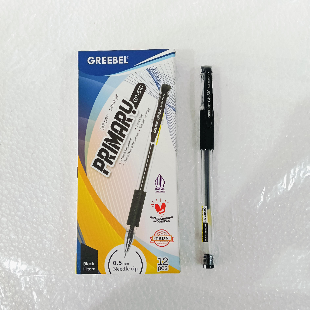 

PENA CAIR GREEBEL GEL PEN PRIMAY HITAM 0,5 MM