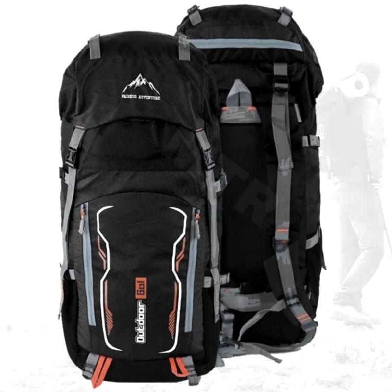 Tas Ransel Keril Gunung Pria - Kapasitas 60 Liter - Tas Cartier Camping Hiking Cowok
