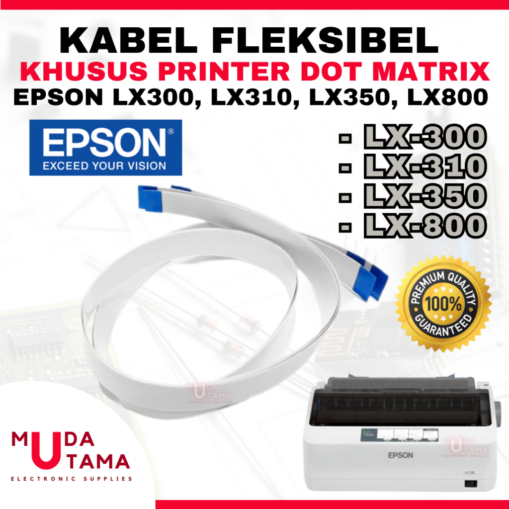 Kabel Head Printer EPSON LX300 LX310 LX350 LX800 - Kabel Flesksibel EPSON LX310 LX300 LX350 LX800 - 