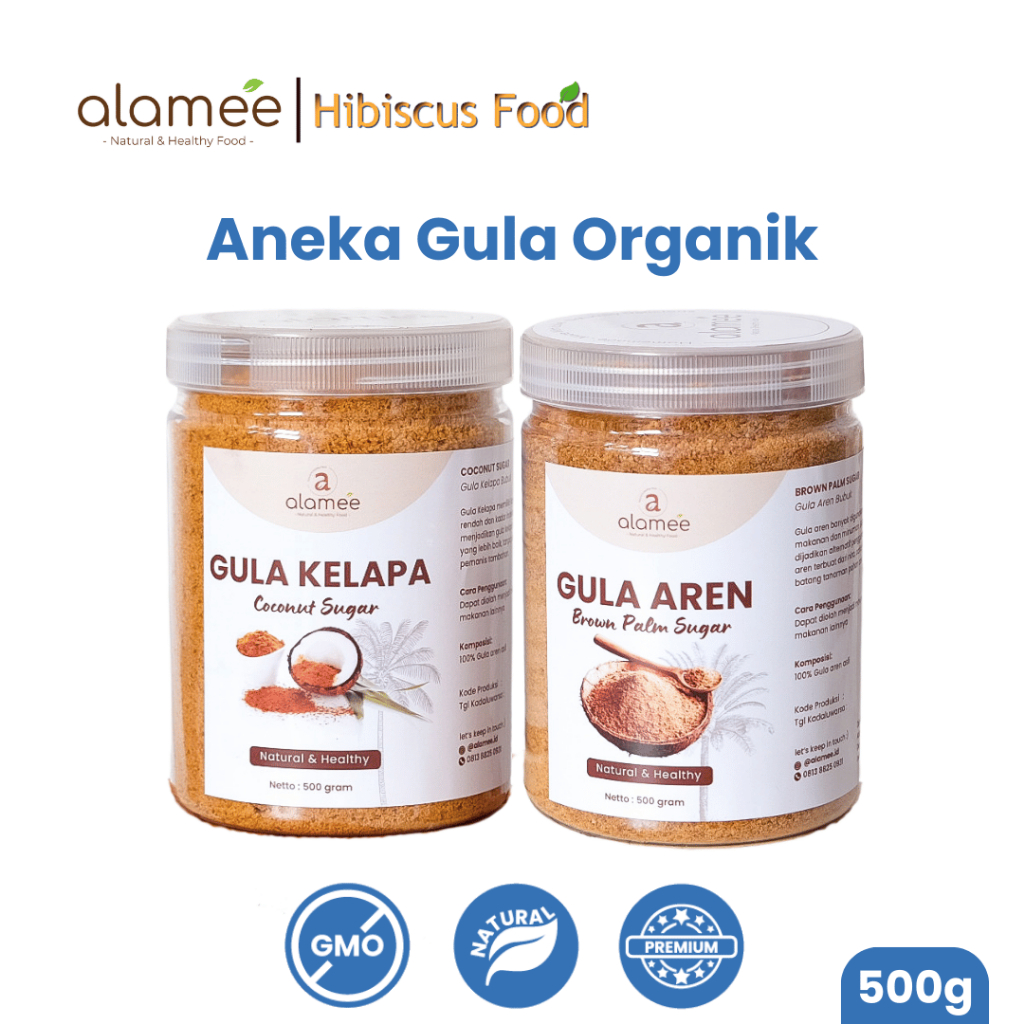 

Gula Semut Kelapa Aren Organik Asli Bubuk Coconut Sugar Premium Powder Natural Organik Organic 500gr