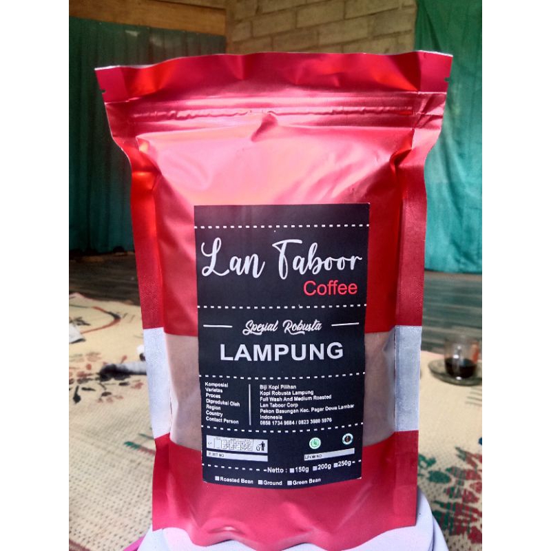 

Bubuk Kopi Lampung petik merah menyala 250 gram