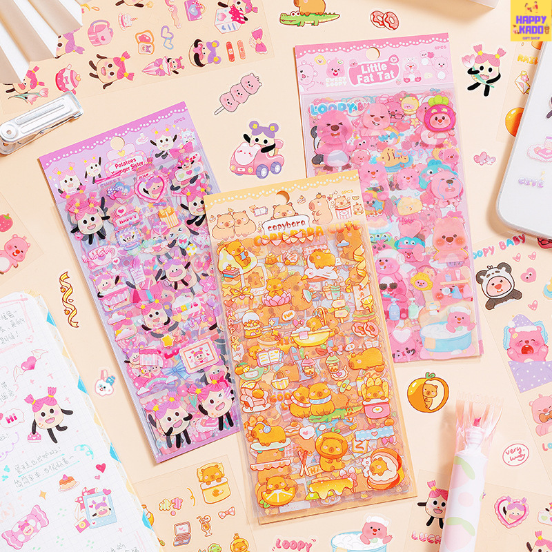 

A Bunch of Cuties Sticker Theme isi 6 lembar stiker dekor cantik imut gampang tempel