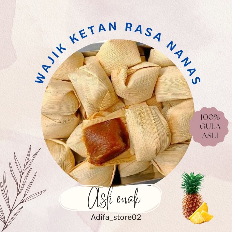 

[15 pcs] wajik ketan rasa nanas wajik nanas klobot