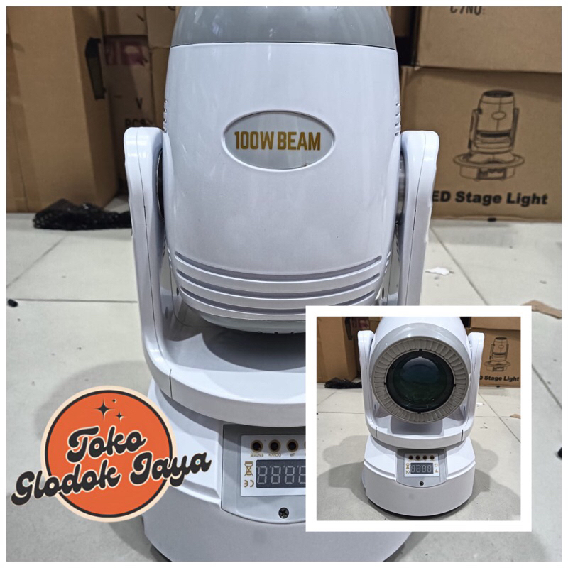 MOVING BEAM GOBO 8 PRISMA LIGHT 100 WATT FULL COLOUR