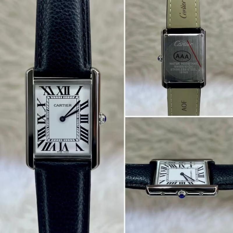 Cartier Tank Solo Japan Quartz Super Quality Leather Strap #cartier