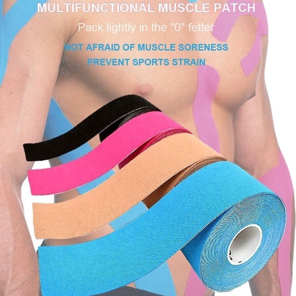 Sangat Nyaman OXY OXY Kinesiology Tape Waterproof Fitness Sport Taping Rekaman Olahraga Kebugaran 45