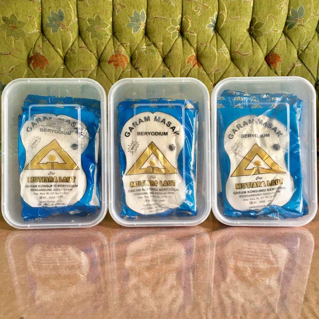 

( Gratis Box Twinwall) 15 Pcs Garam Dapur Cap 55 100 gram