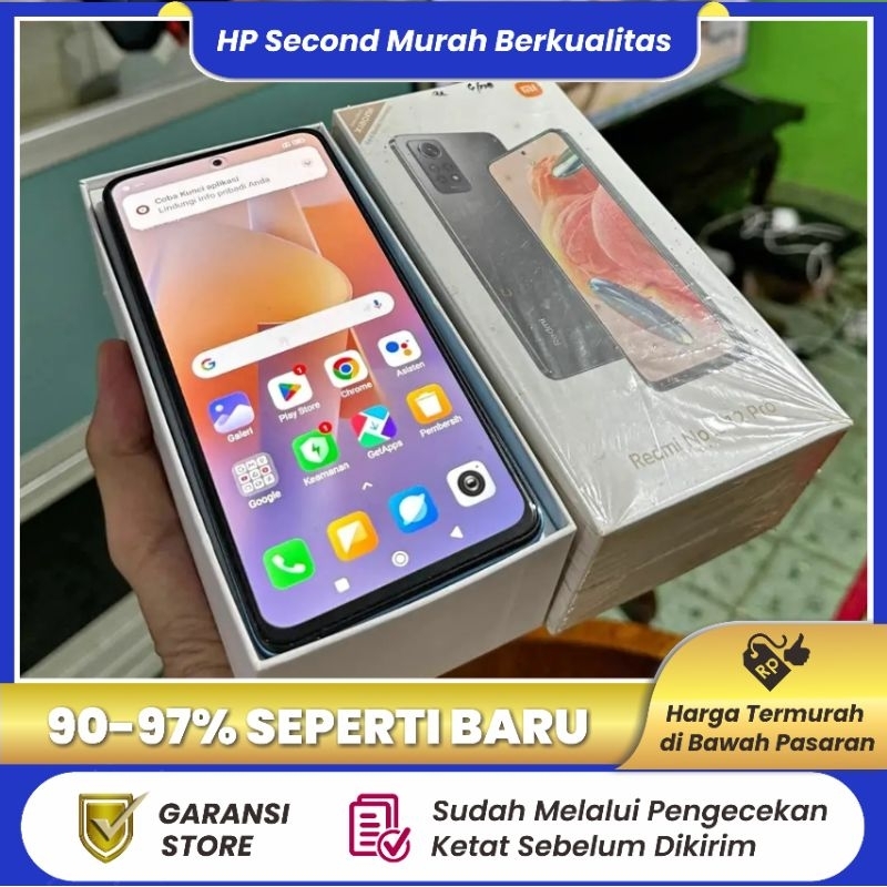 Redmi Note 12 Pro 4G 6/128 8/256 GB Resmi Indonesia Second Seperti Baru