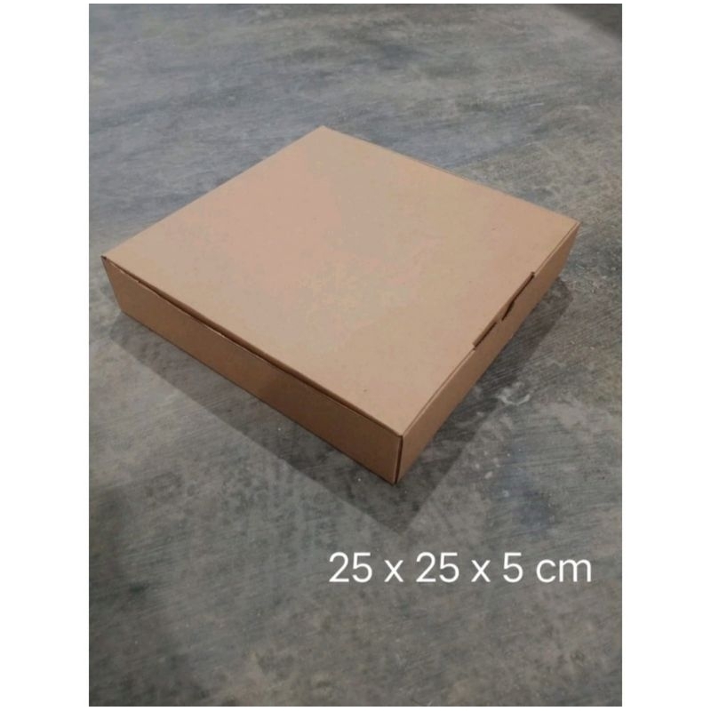 

kardus karton uk 25×25×5cm die cut dan easy usage